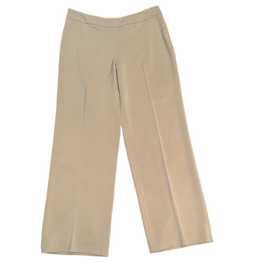 White House Black Market Wide Leg Pants in Light Beige